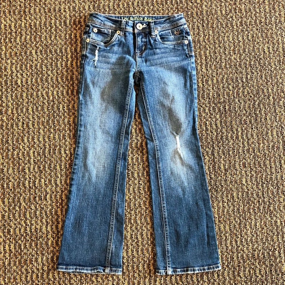 Justice I ❤️Justice Jeans Simply Low Girls 10R Used - Picture 1 of 11